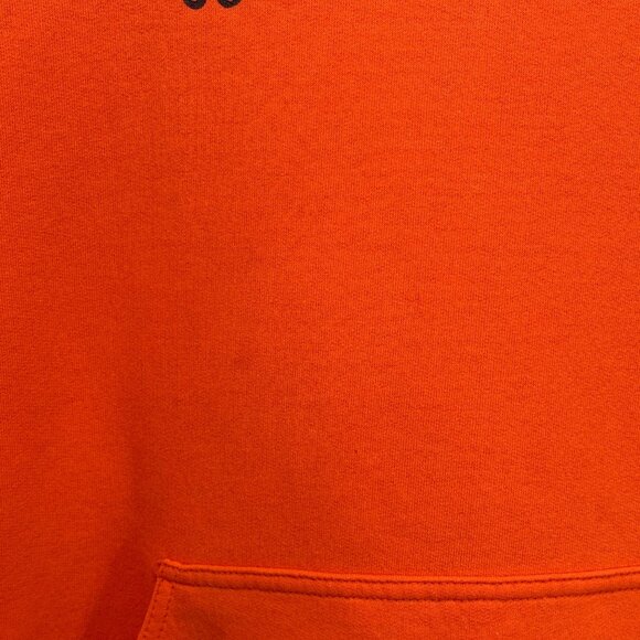 Gildan Bluffton University Orange Hoodie Medium Snoopy Peanuts Graphic Pullover - Picture 7 of 8